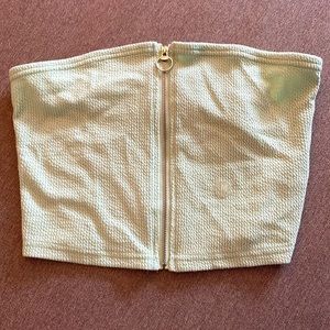 New with tags Pacsun zipper up mint tube top.